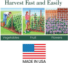 Trellis Netting For Vertical Gardening - Heavy-Duty Vegetable & Tomato Growth Mesh