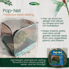 Pop-Net Protective Pest Screen & Anti-Hail Mesh